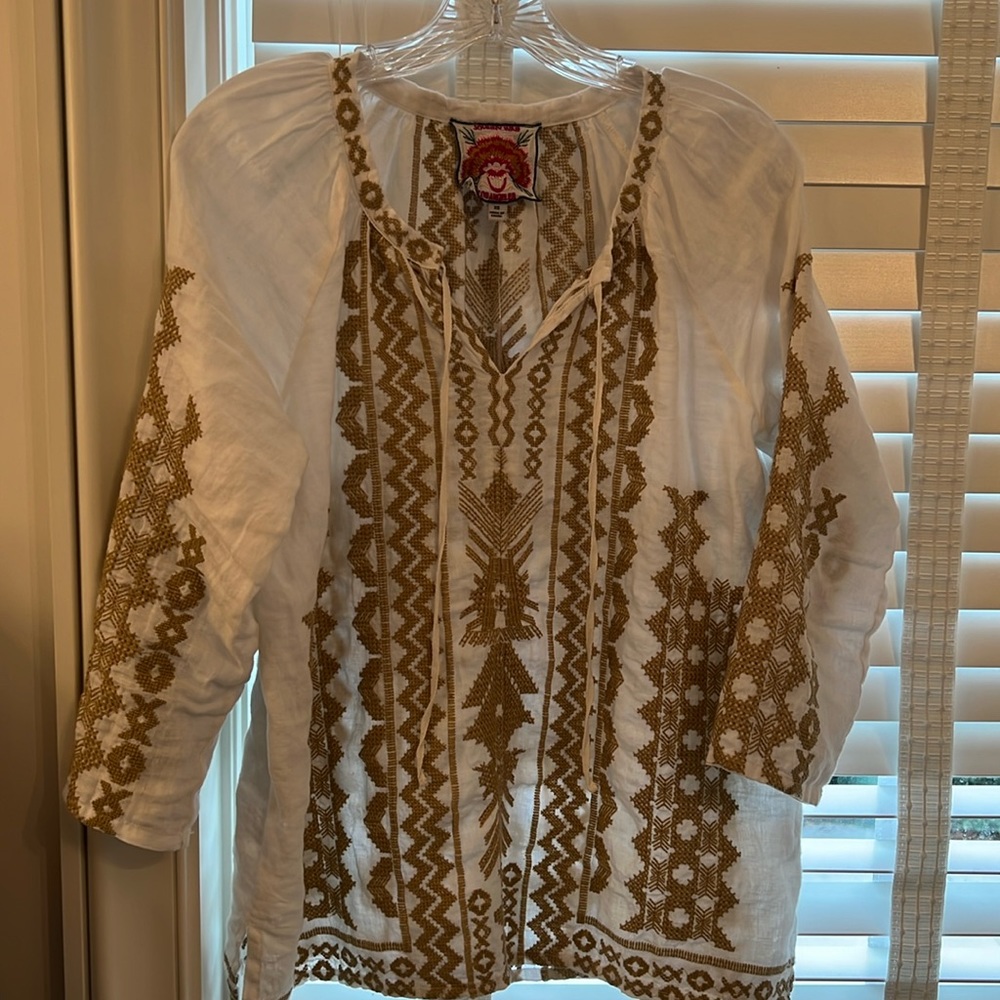 Johnny Was embroidered tunic